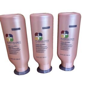LOT of 3 x Pureology Pure Volume Conditioner Fine Color Treated Hair  8.5 fl oz